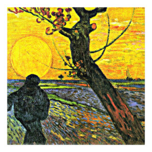 Sower, bra konst målning av Vincent van Gogh Fototryck