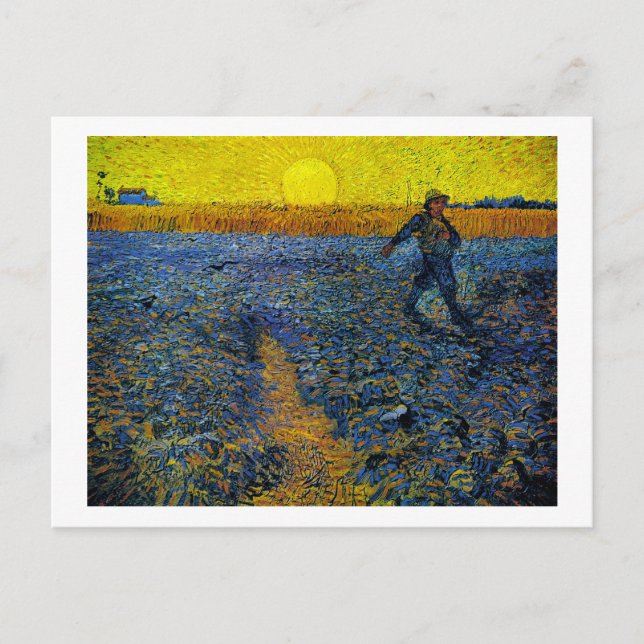 Sower (F422) Van Gogh Fine Art Vykort (Framsida)