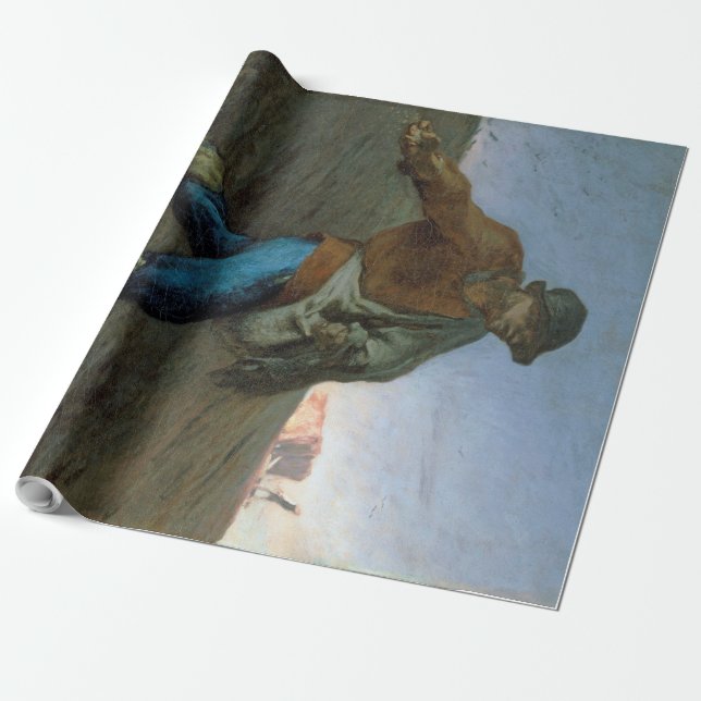 Sower, Jean-Francois Millet Presentpapper (Utrullad)