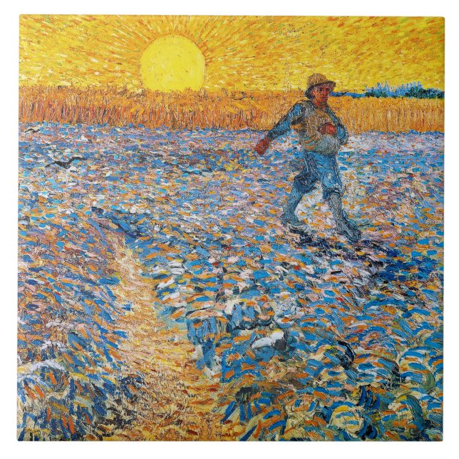 Sower, Van Gogh Kakelplatta (Framsidan)