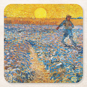 Sower, Van Gogh Underlägg Papper Kvadrat