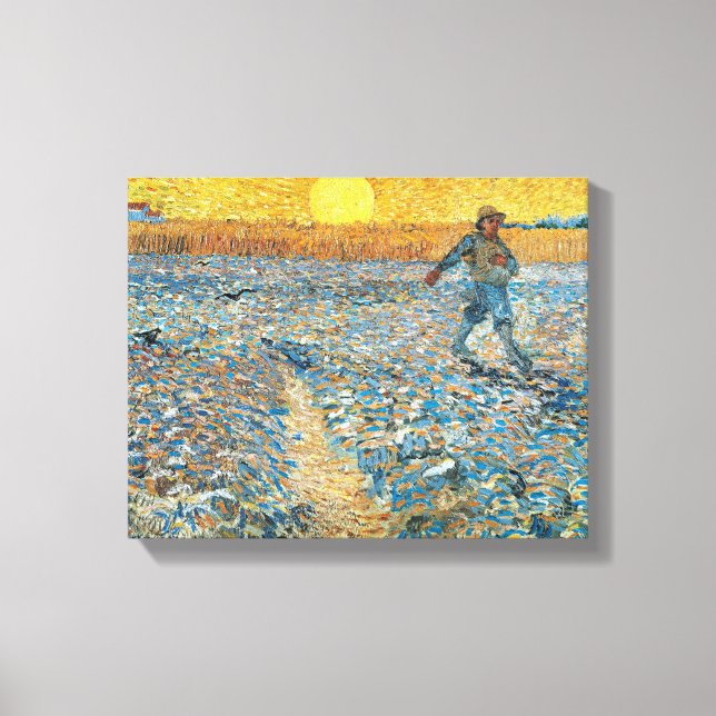 Sower | Vincent van Gogh Canvastryck (Framsida)