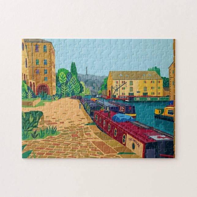 Sowerby Bridge kanalbassäng Pussel (Horisontell)