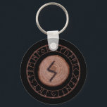 Sowilo - Elder Futhark rune Nyckelring<br><div class="desc">Framgång, uppnådda mål, ära. Livskraften, hälsan. En tid då du kommer att ha tillgång till kraft för positiva förändringar i ditt liv, seger, hälsa och framgång. Kontakt mellan det högre och det omedvetna. Helhet, kraft, elementär kraft, flamsvärd, rengöringseld. Sowilo Merkstave (Sowilo kan inte vändas, men kan ljuga i opposition): Falska...</div>