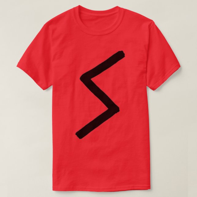 Sowilo Rune-penselversion T Shirt (Design framsida)