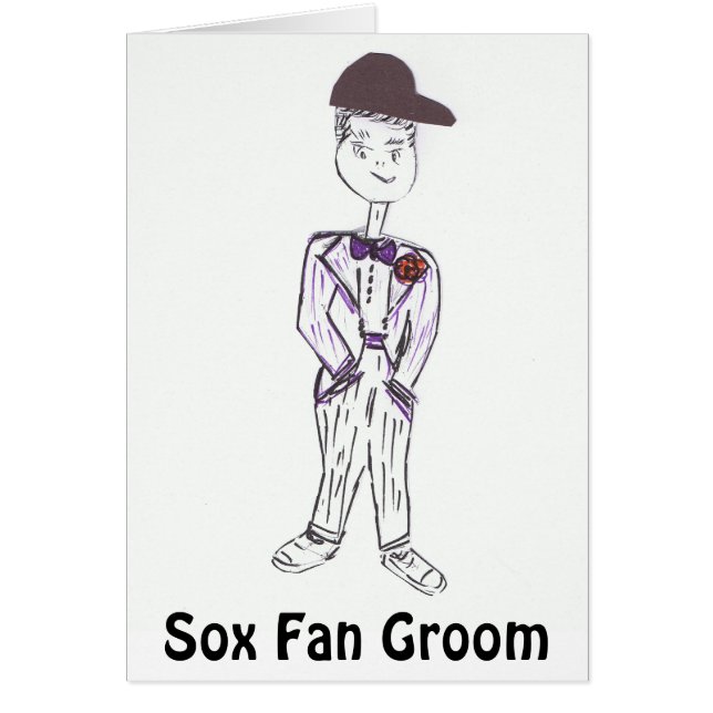 Sox Fläkt Groom Hälsningskort (Framsidan)