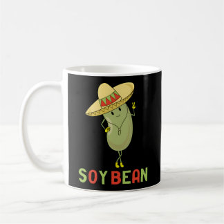 Soy Bean Vegan Pun I is Bean Sombrero Foodie Kaffemugg