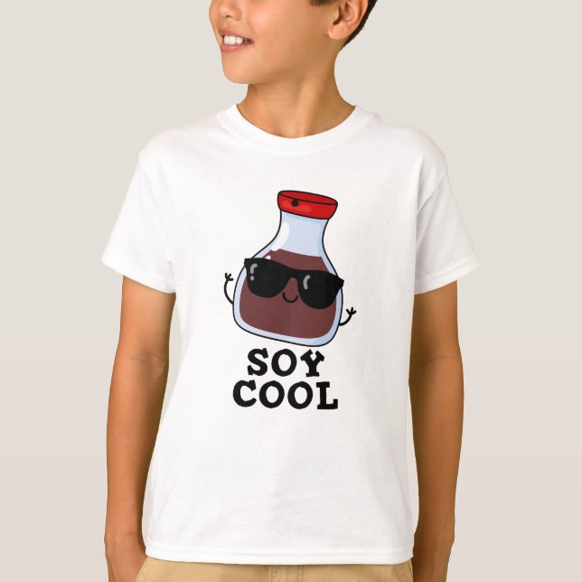 Soy Coola Funny Soy Sauce Pun T Shirt (Framsida)