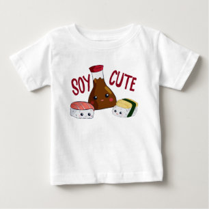 Soy Cute Kawaii Sushi Soysauce Tamago Rolls T Shirt
