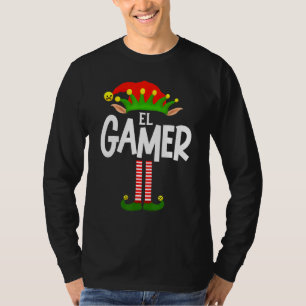 Soy El Gamer Elf Family Group Matching på spanska T Shirt