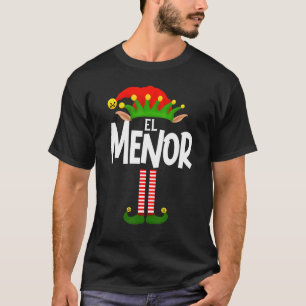 Soy El Menor Elf Family Group Matching på spanska T Shirt