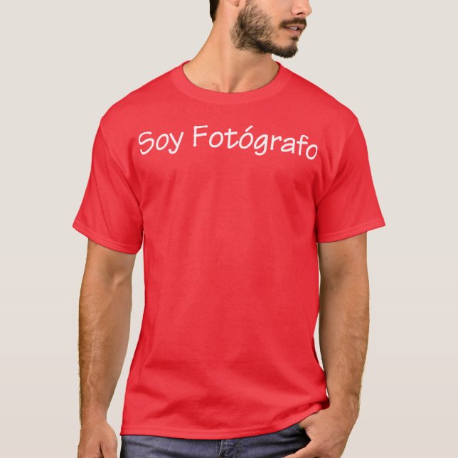 Soy Fotografo T-shirt (Framsida)