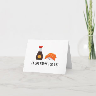 Soy Glad för Dig - Söt Sushi Kort