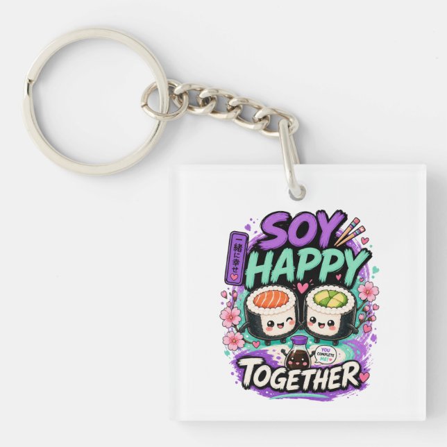 Soy Happy Together – Söt Kawaii Sushi-duo (Framsidan)