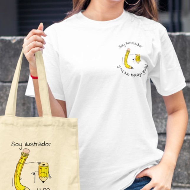 Soy ilustrador y no trabajo utan tetina t shirt (Skapare uppladdad)