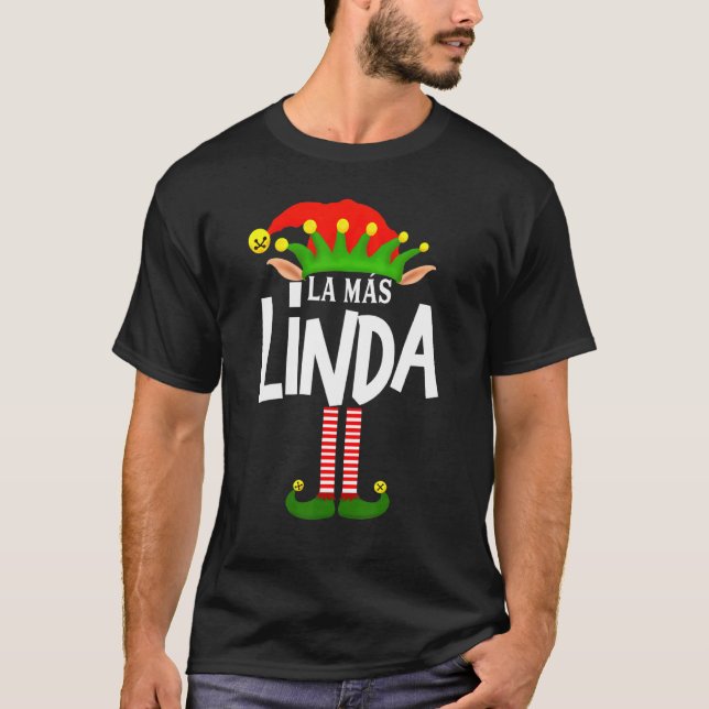 Soy La Más Linda Elf Family Group Matching in Span T Shirt (Framsida)