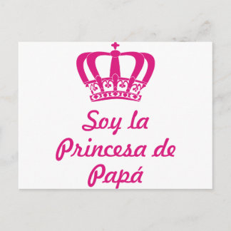 Soy la princesa de papá vykort