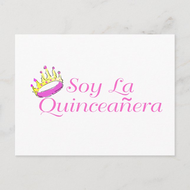 Soy La Quinceanera Vykort (Framsida)