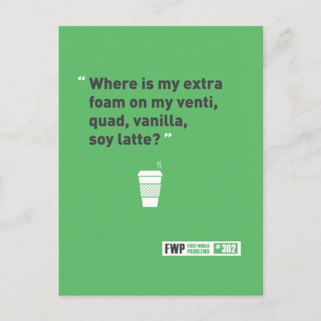 Soy Latté Vykort (Framsida)