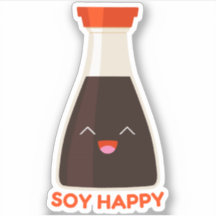 Soy Lycklig Cute Foodie Sticker