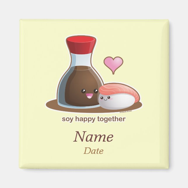 Soy Lycklig Magnet (Framsidan)