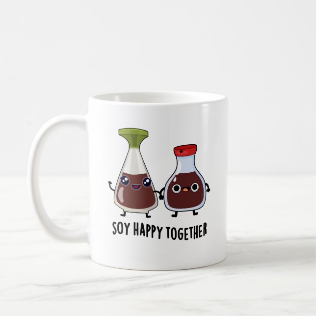 Soy Lycklig Together Soy Sauce Pun Kaffemugg (Vänster)