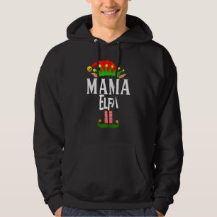 Soy Mamma Elfa Elf Family Group Matching på spansk Hoodie