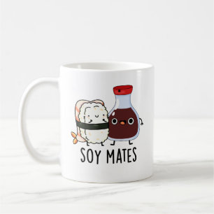 Soy Mates Funny Soy Sauce Pun Kaffemugg
