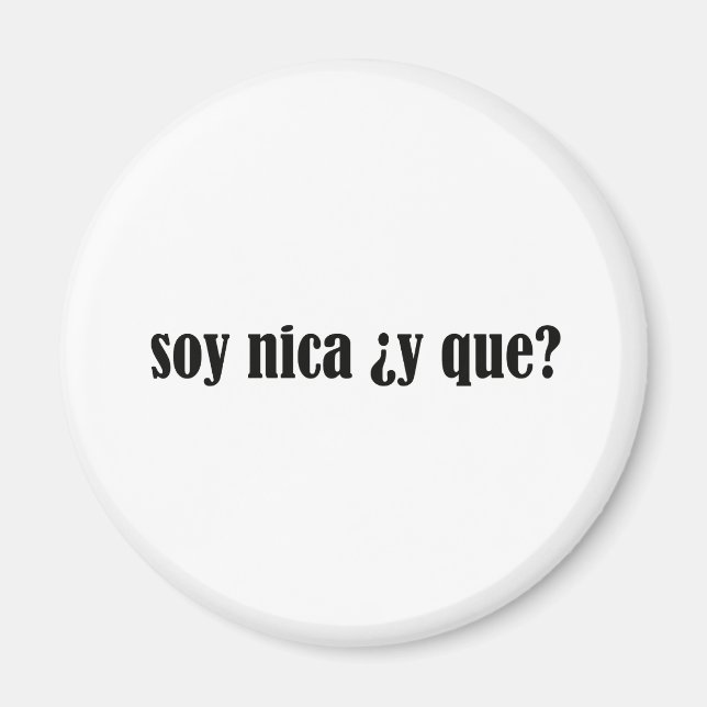 Soy Nica y Que Magnet (Framsidan)
