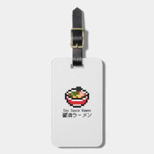 Soy Sauce Ramen Retro Pixel Art Bagagebricka