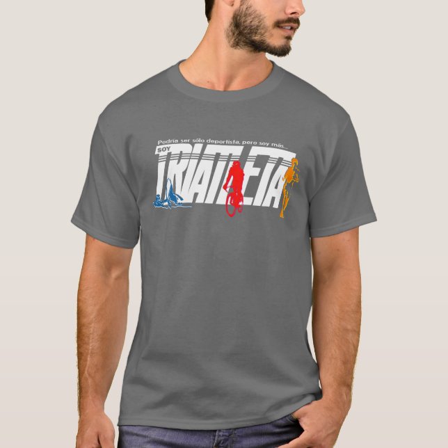Soy triatleta tee shirt (Framsida)