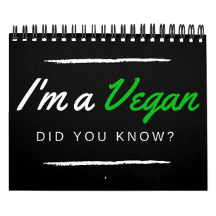 Soy vegan@ lo sabías? Jag är en vegan.. Kalender