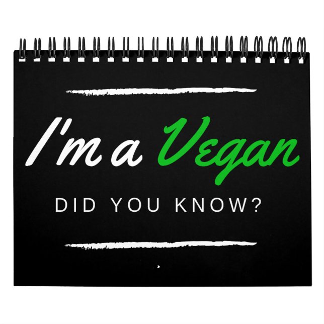 Soy vegan@ lo sabías? | Jag är en vegan.. Kalender (Omslag)