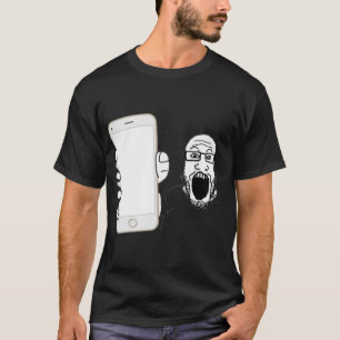 Soyjak visar hans Mobila T Shirt