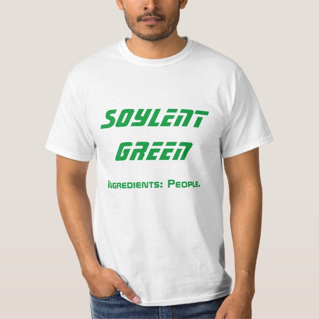 Soylent gröna ingredienser t-shirt (Framsida)