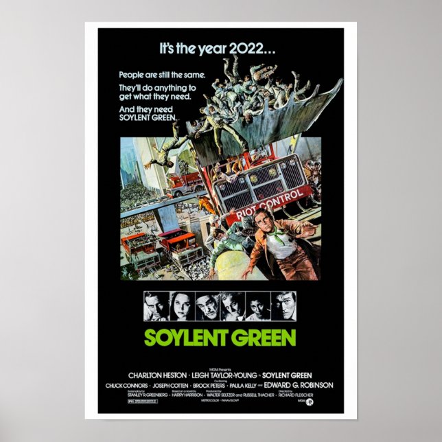 Soylent Grönt 1973 Poster (Framsidan)