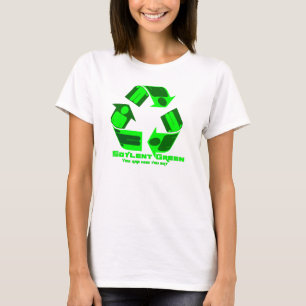 Soylent grönt är du vem du äter. T-tröja Tee Shirt