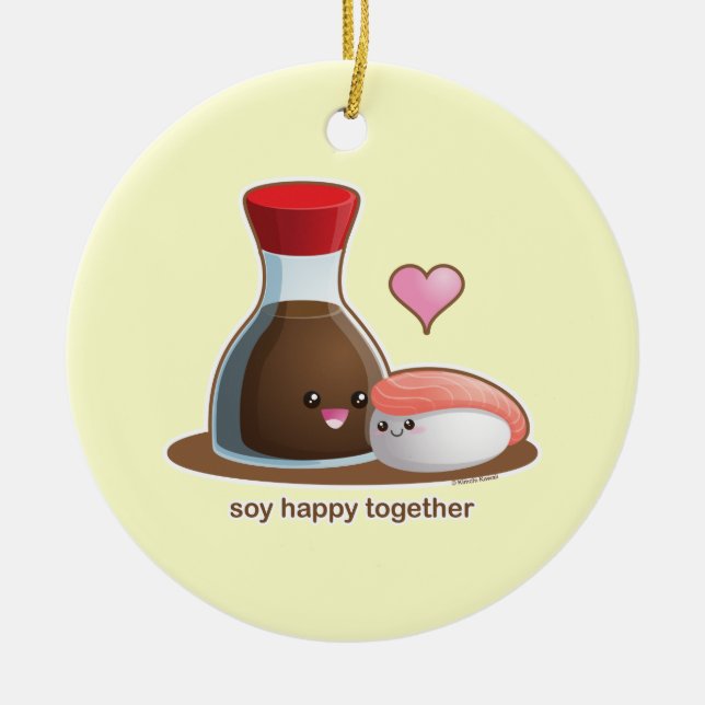 Soylycklig Julgransprydnad Keramik (Framsidan)