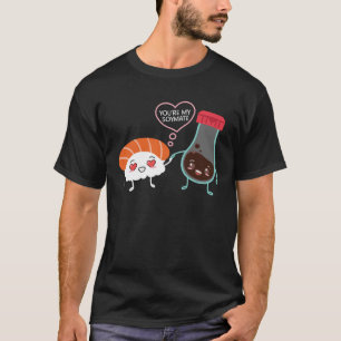 Soymate Soy Sauce Japanska Sushi Par Chef Food T Shirt