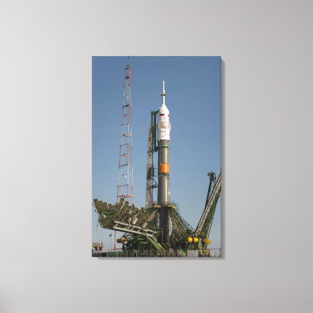 Soyuz-raketen kort efter ankomsten canvastryck (Framsida)