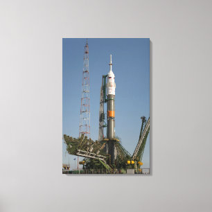 Soyuz-raketen kort efter ankomsten canvastryck