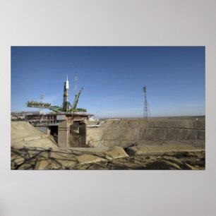 Soyuz-raketen uppförs i position 2 poster