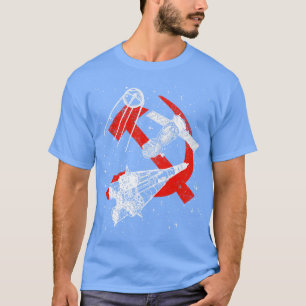 Soyuz raketer Soyuz rymdfarkoster Sputnik satellit T Shirt
