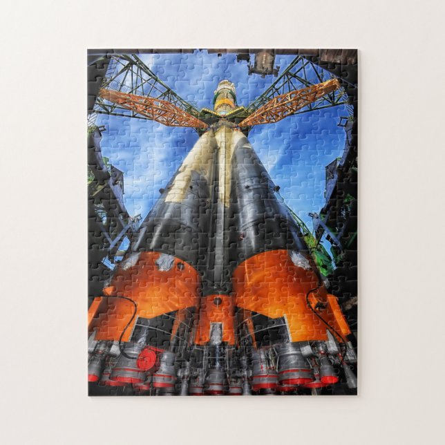 Soyuz Rocket Blaster av till Space Jigszle Puzzle Pussel (Vertikal)