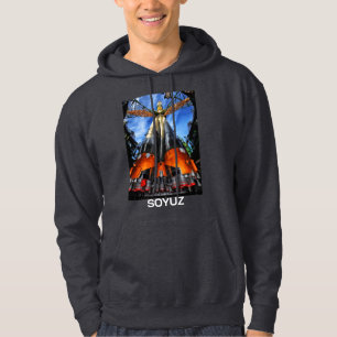 Soyuz Rocket på Pad Hoodie