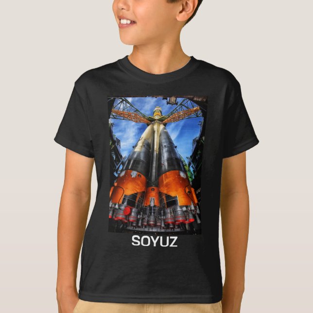 Soyuz Rocket på Pad T Shirt (Framsida)