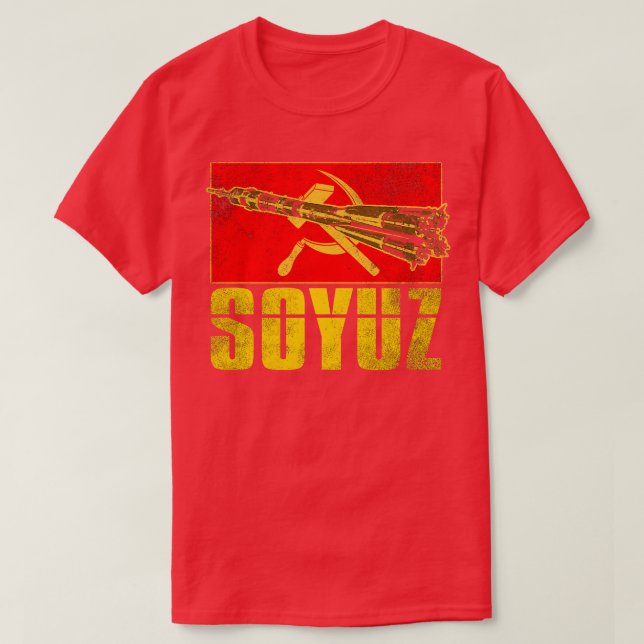 Soyuz Rocket Sovjetunionen 4 T Shirt (Design framsida)