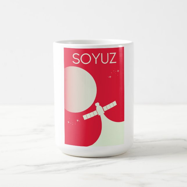 Soyuz Rymd konst affisch Magisk Mugg (Center)