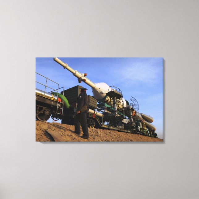 Soyuz TMA-13-rymdfarkosten 3 Canvastryck (Framsida)