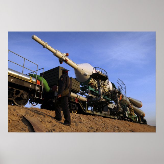 Soyuz TMA-13-rymdfarkosten Poster (Framsidan)